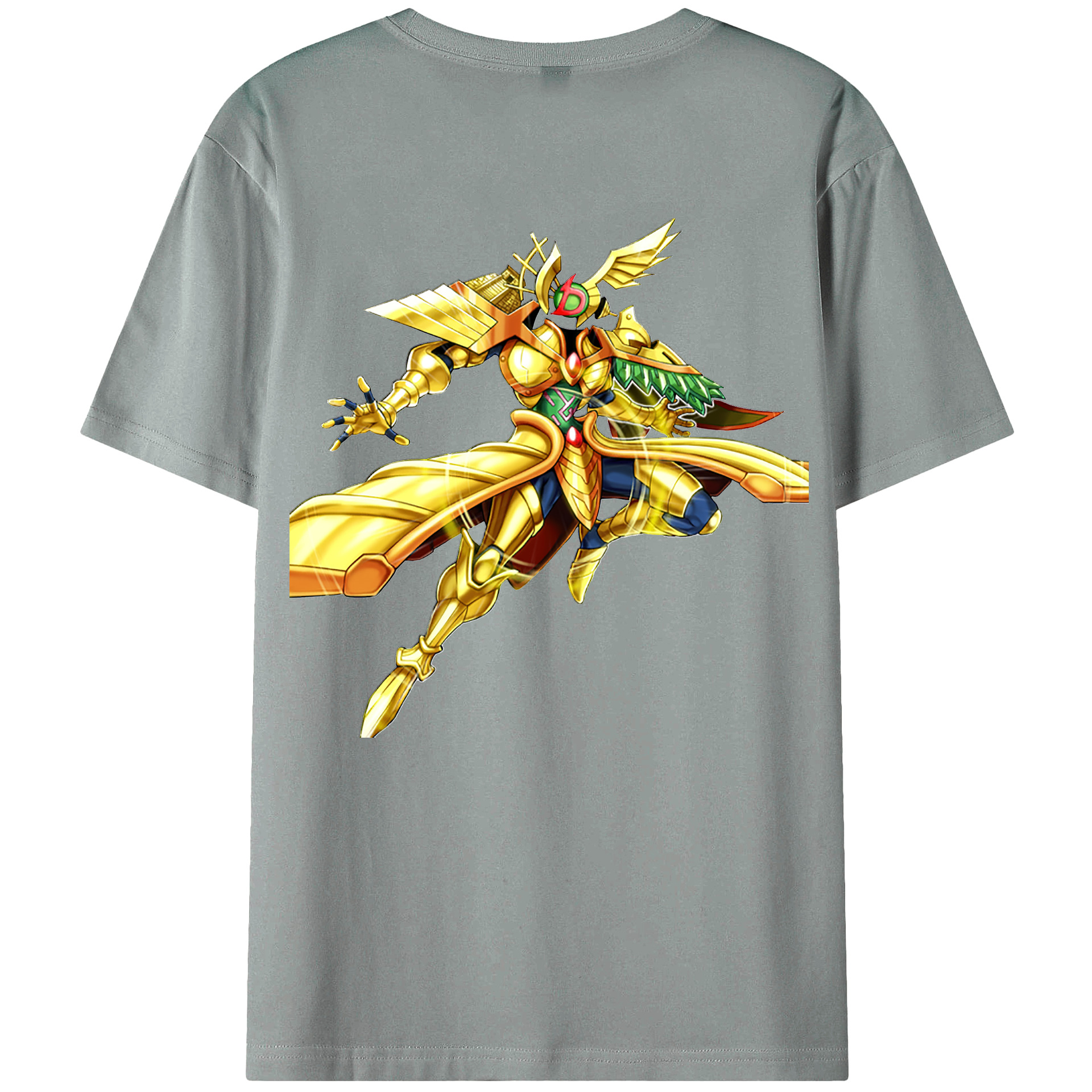 （画像用） 遊☆戯☆王 Yu-Gi-Oh! 綿100％ メンズ半袖Tシャツ（バックプリント） 通気性